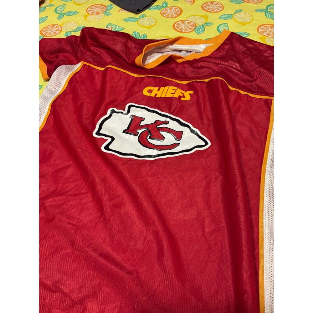 BDA Kansas City Chiefs Reversible Jersey Adult Medium Red White - Picture 2 of 3